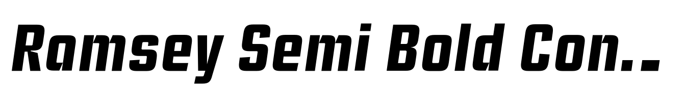 Ramsey Semi Bold Condensed Italic